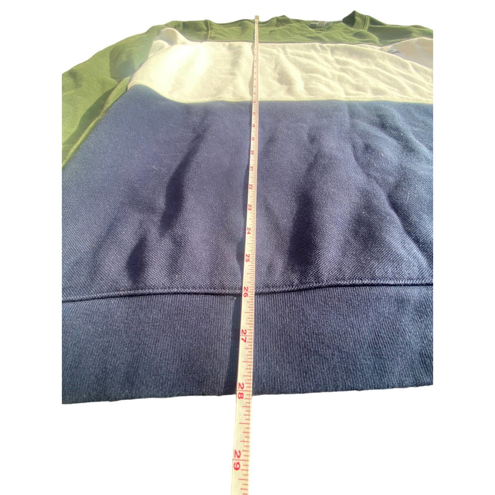 LACOSTE Sweater Men's Crew-Neck Green Multi Colorblock Pullover Size 4XL - Picture 4 of 5